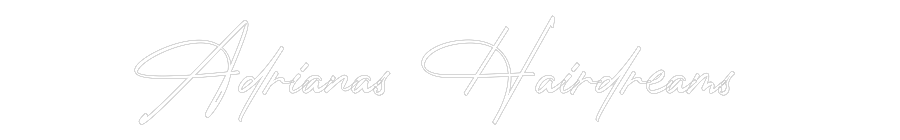 Konfigurator - Neon LED Flex - Personalisierter Indoor Schriftzug Adrianas Hair...
