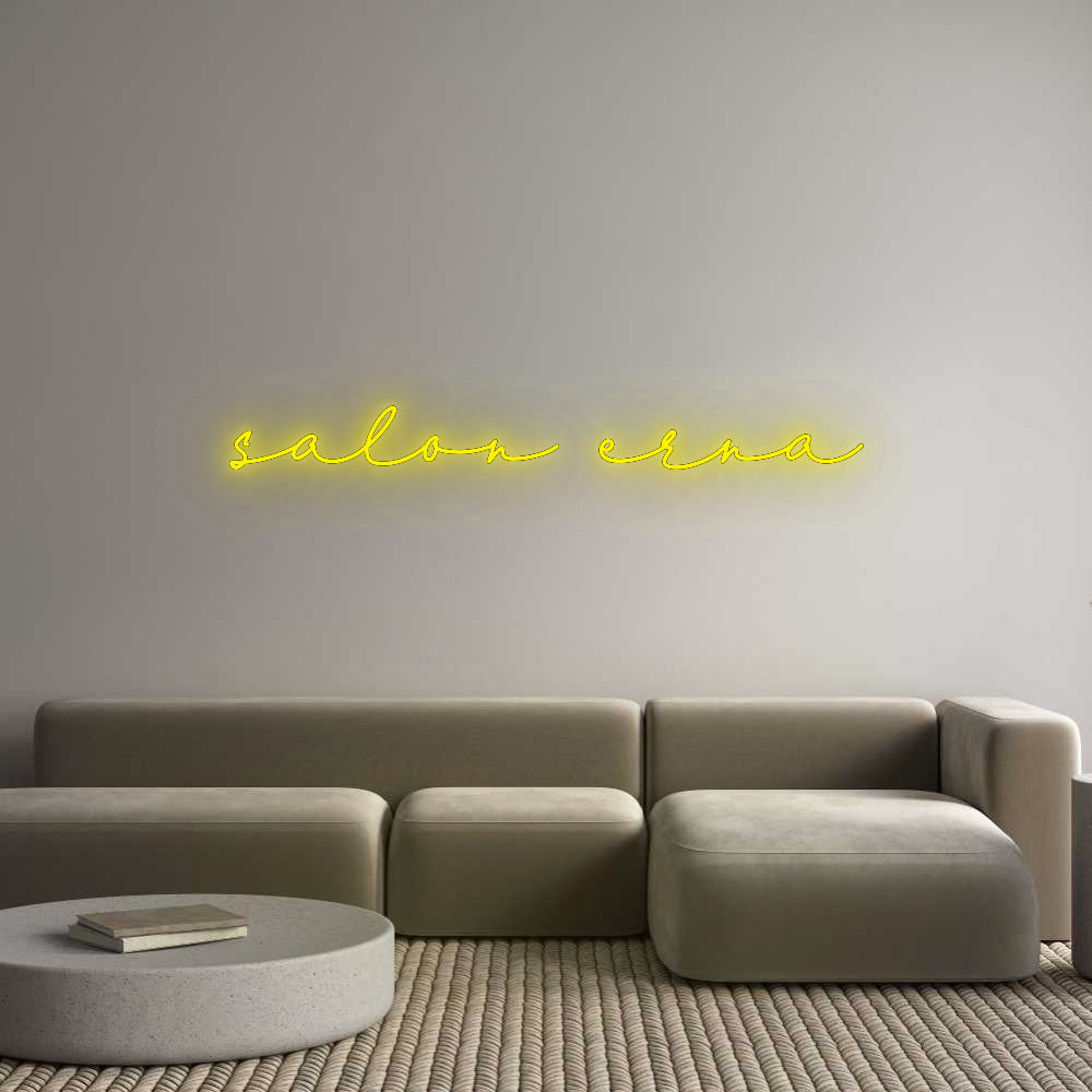 Konfigurator - Neon LED Flex - Personalisierter Indoor Schriftzug salon erna