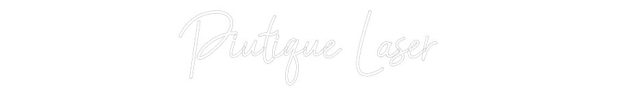 Konfigurator - Neon LED Flex - Personalisierter Indoor Schriftzug Piutique Laser