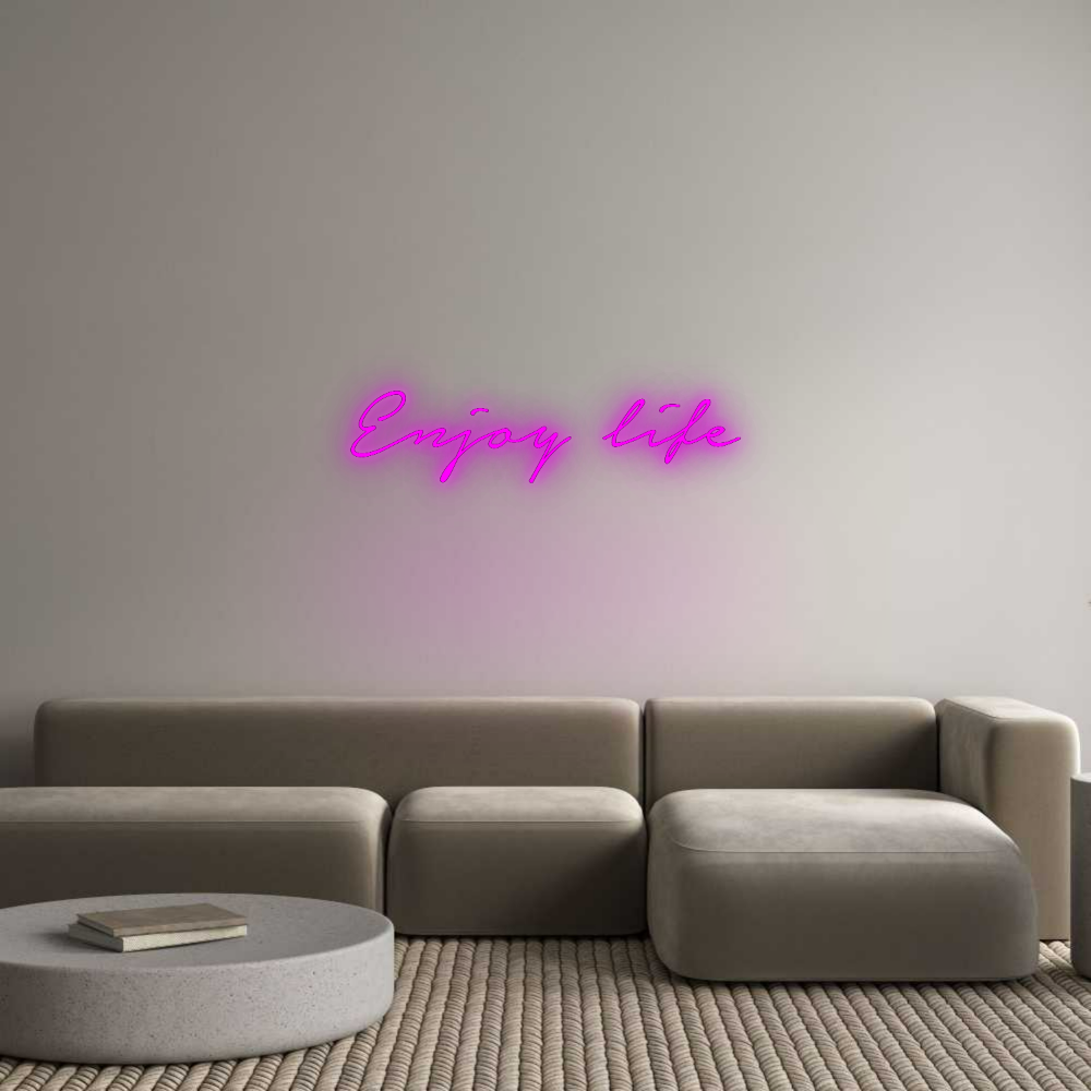 Konfigurator - Neon LED Flex - Personalisierter Indoor Schriftzug Enjoy life