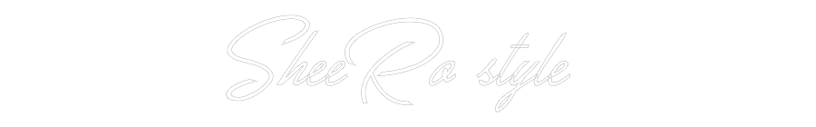 Konfigurator - Neon LED Flex - Personalisierter Indoor Schriftzug SheeRo style