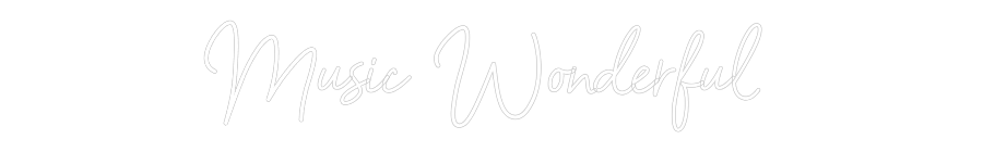 Configurateur - Neon LED Flex - Enseigne néon intérieure personnalisée Music Wonderf...