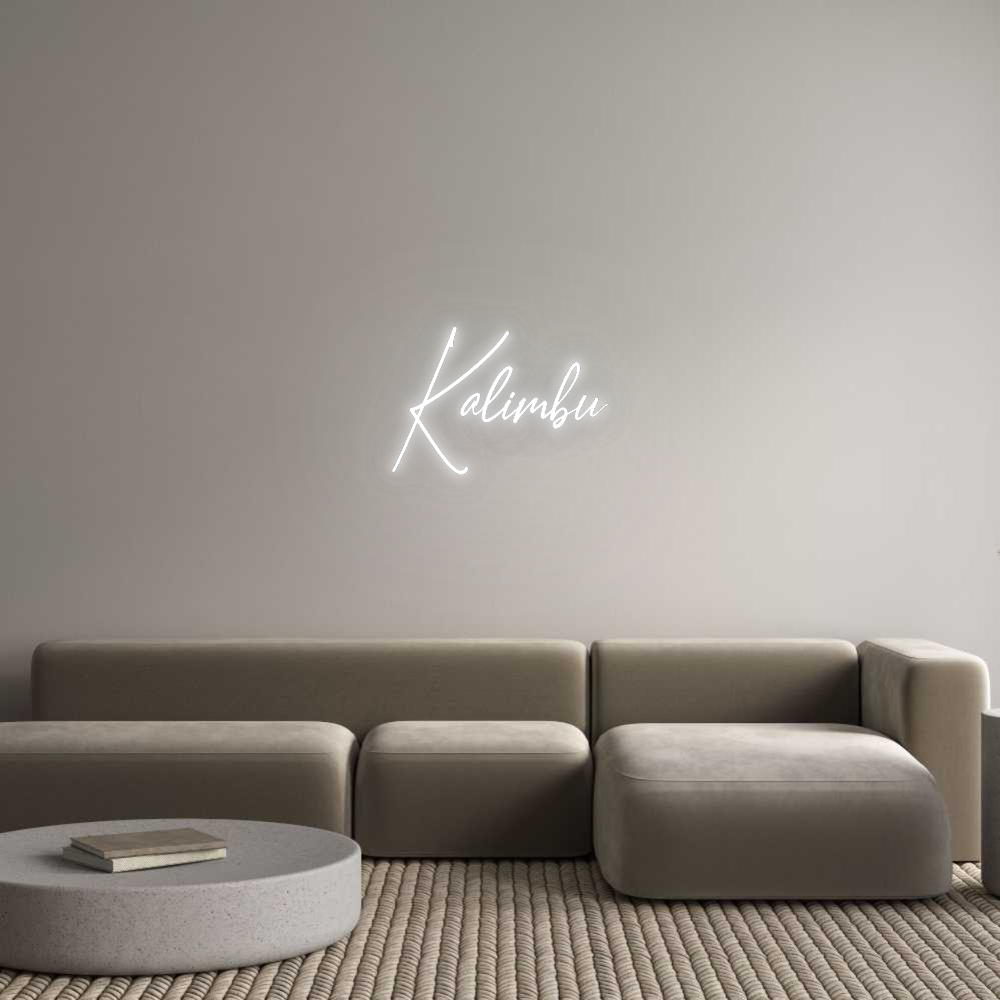 Konfigurator - Neon LED Flex - Personalisierter Indoor Schriftzug Kalimbu