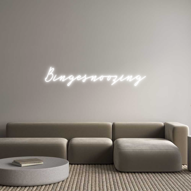 Konfigurator - Neon LED Flex - Personalisierter Indoor Schriftzug Bingesnoozing