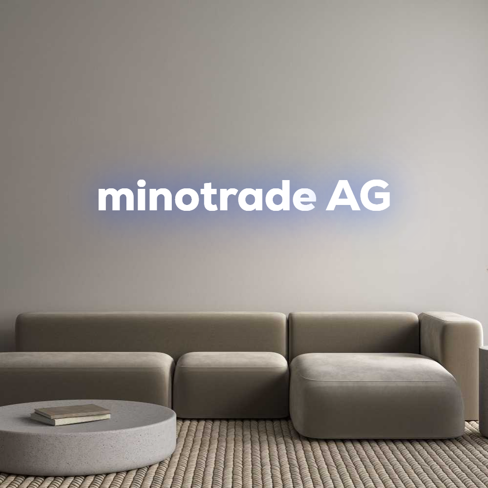 Konfigurator - Personalisierte Leuchtreklame & Leuchtbuchstaben minotrade AG