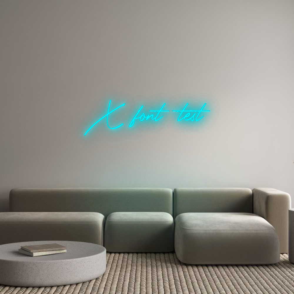 Konfigurator - Neon LED Flex - Personalisierter Indoor Schriftzug X font test