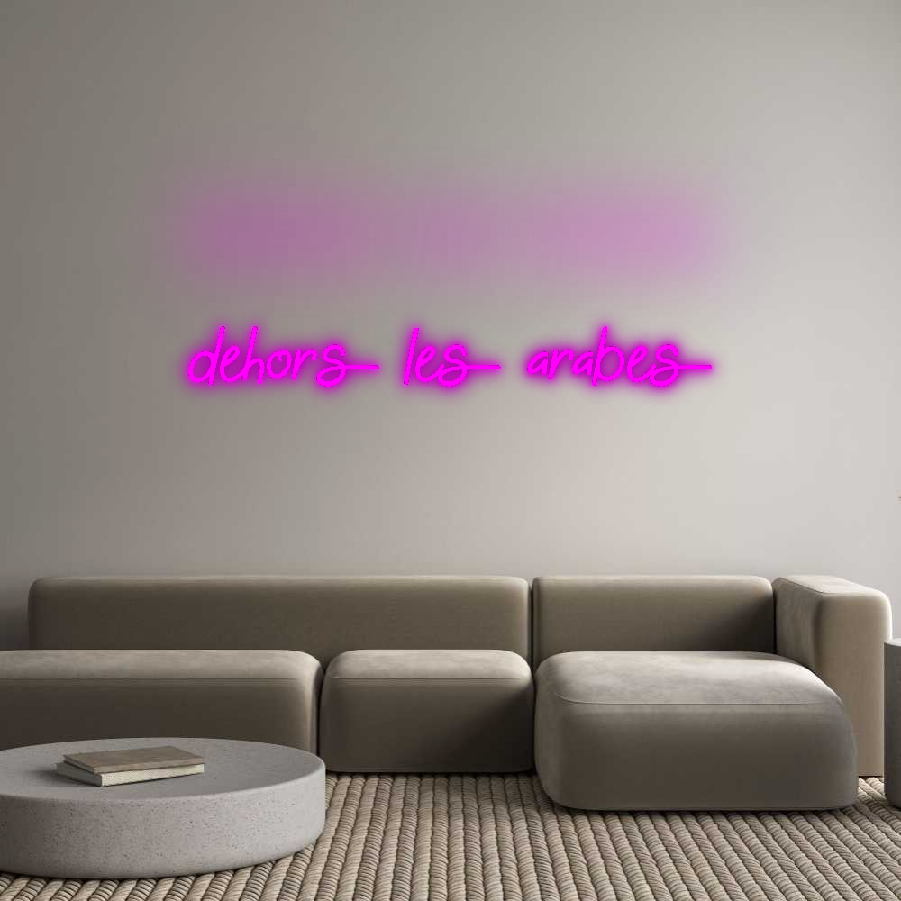 Configurateur - Neon LED Flex - Enseigne néon intérieure personnalisée dehors les ar...