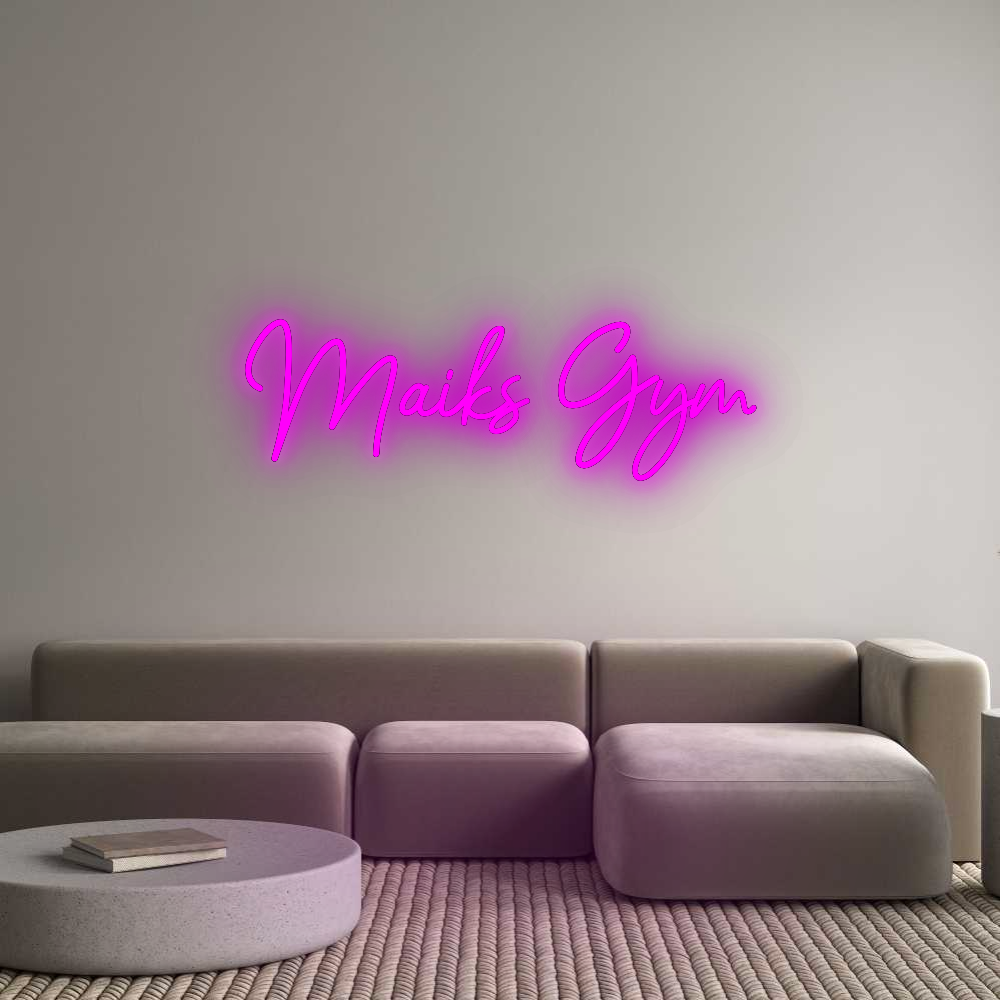 Konfigurator - Neon LED Flex - Personalisierter Indoor Schriftzug Maiks Gym