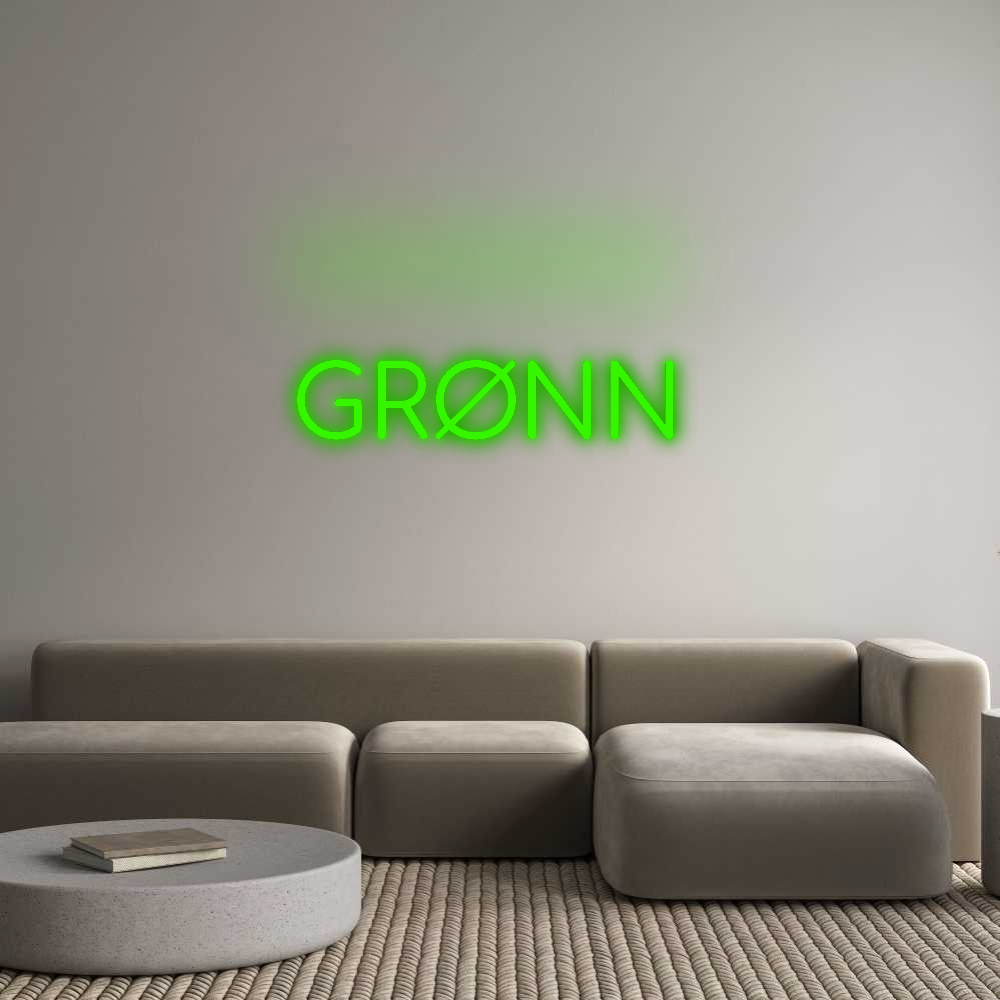 Konfigurator - Neon LED Liquid Acryl - Personalisierter Indoor & Outdoor Schriftzug GRØNN