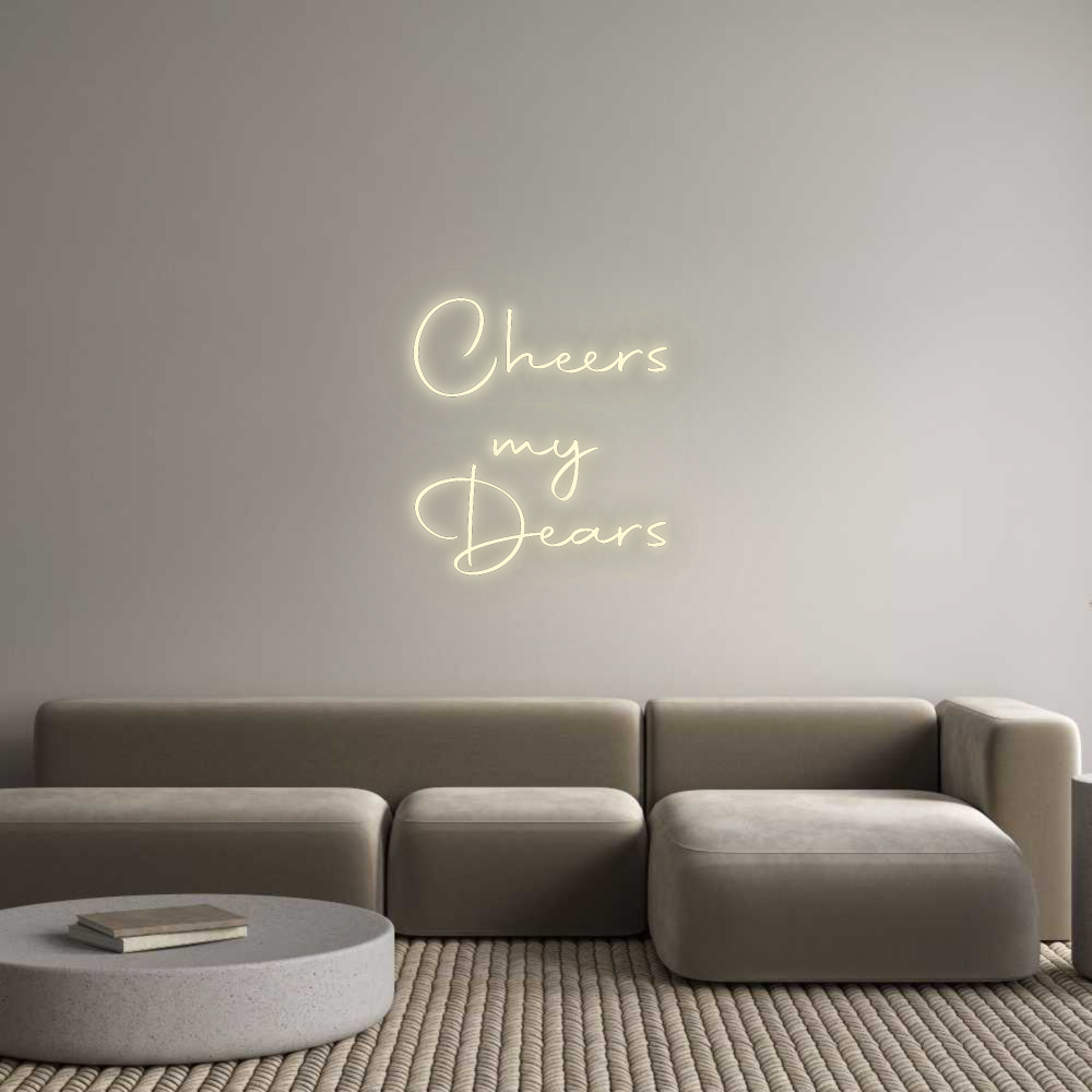 Konfigurator - Neon LED Flex - Personalisierter Indoor Schriftzug Cheers
my
D...