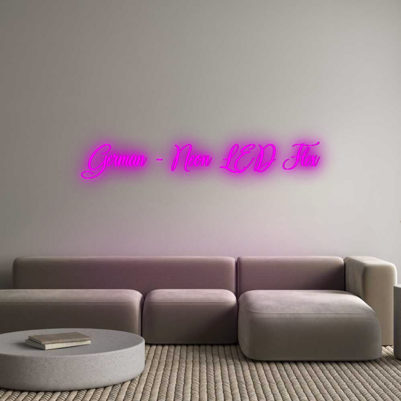 Konfigurator - Neon LED Flex - Personalisierter Indoor Schriftzug German - Neon...
