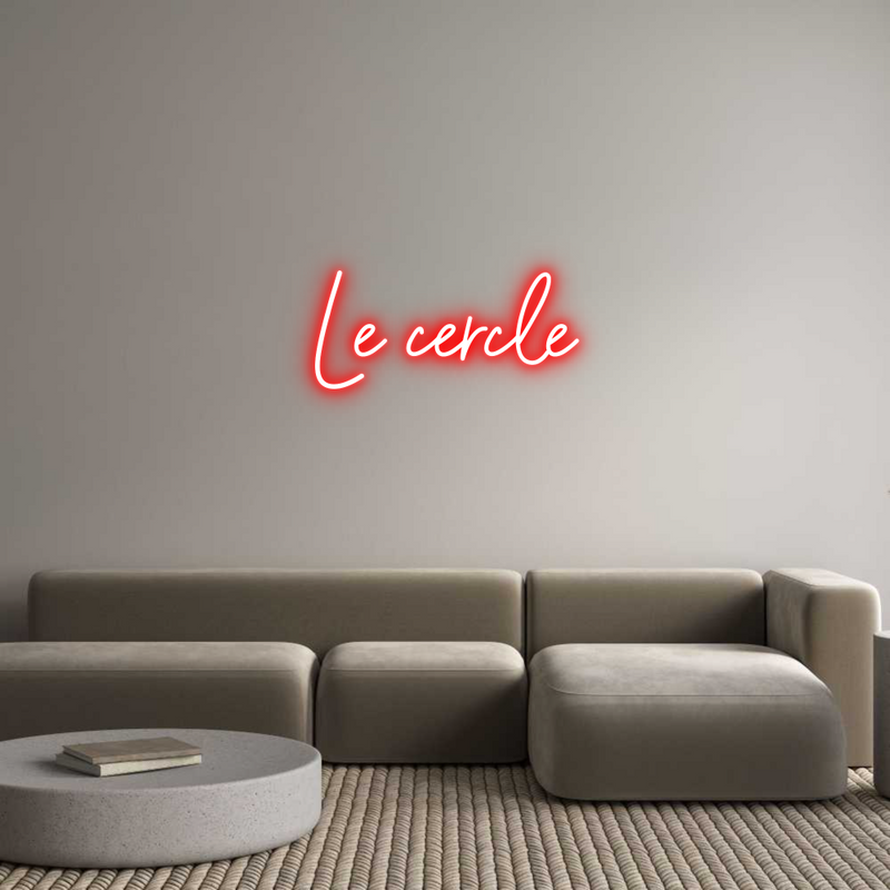 Configurateur - Neon LED Flex - Enseigne néon intérieure personnalisée Le cercle