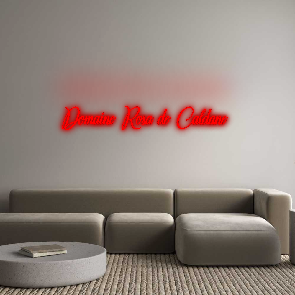 Configurateur - Neon LED Flex - Enseigne néon intérieure personnalisée Domaine Rosa ...