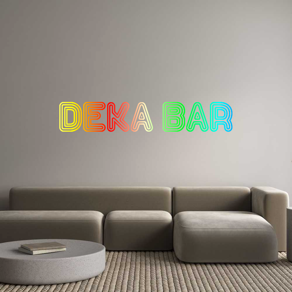 Konfigurator - Neon LED Flex - Personalisierter Indoor Schriftzug DEKA BAR
