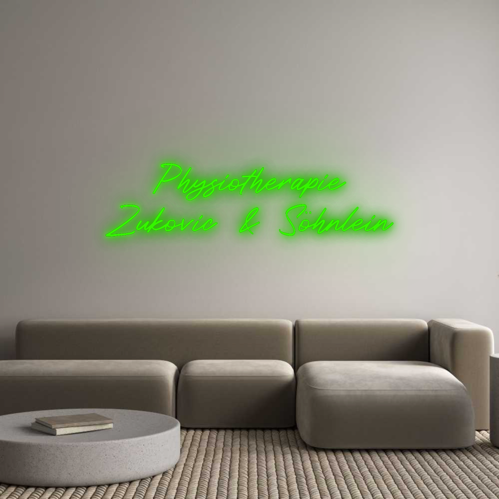 Konfigurator - Neon LED Flex - Personalisierter Indoor Schriftzug Physiotherapi...