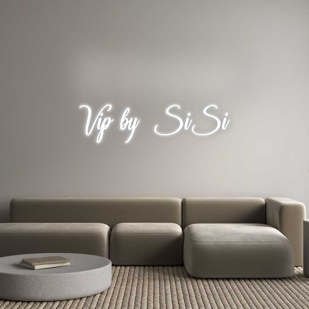 Konfigurator - Neon LED Flex - Personalisierter Indoor Schriftzug Vip by SiSi