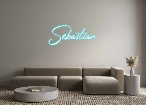 Konfigurator - Personalisierter Neon LED Flex Schriftzug Sebastian