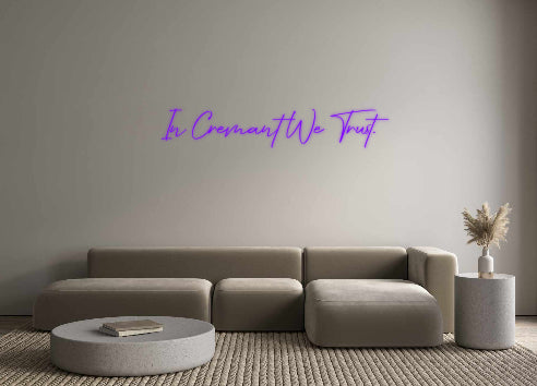 Konfigurator - Neon LED Flex - Personalisierter Indoor Schriftzug In Cremant We...