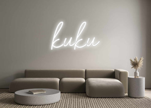 Konfigurator - Neon LED Flex - Personalisierter Indoor Schriftzug kuku