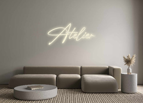 Konfigurator - Neon LED Flex - Personalisierter Indoor Schriftzug Atelier