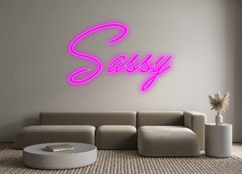 Konfigurator - Neon LED Flex - Personalisierter Indoor Schriftzug Sassy