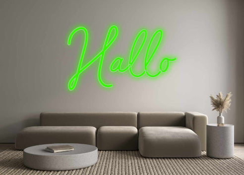 Konfigurator - Neon LED Flex - Personalisierter Indoor Schriftzug Hallo