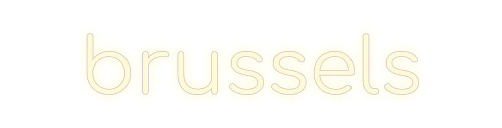 Konfigurator - Neon LED Flex - Personalisierter Indoor Schriftzug brussels