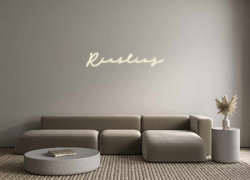 Konfigurator - Neon LED Flex - Personalisierter Indoor Schriftzug Riesling