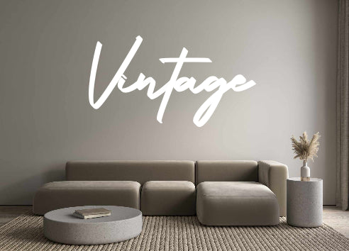 Konfigurator - Personalisierte Leuchtreklame & Leuchtbuchstaben Vintage