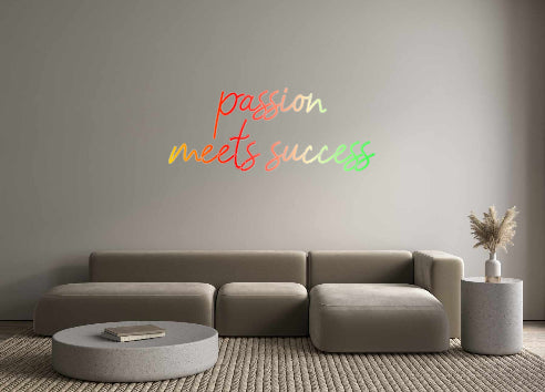Konfigurator - Neon LED Flex - Personalisierter Indoor Schriftzug passion 
mee...