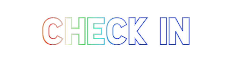 Konfigurator - Neon LED Flex - Personalisierter Indoor Schriftzug CHECK IN