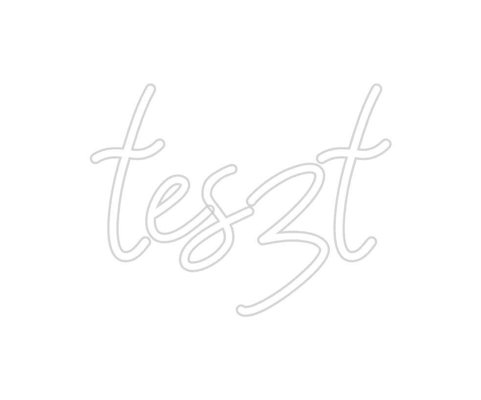 Konfigurator - Neon LED Flex - Personalisierter Indoor Schriftzug teszt