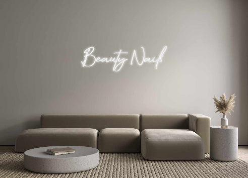 Konfigurator - Neon LED Flex - Personalisierter Indoor Schriftzug Beauty Nails