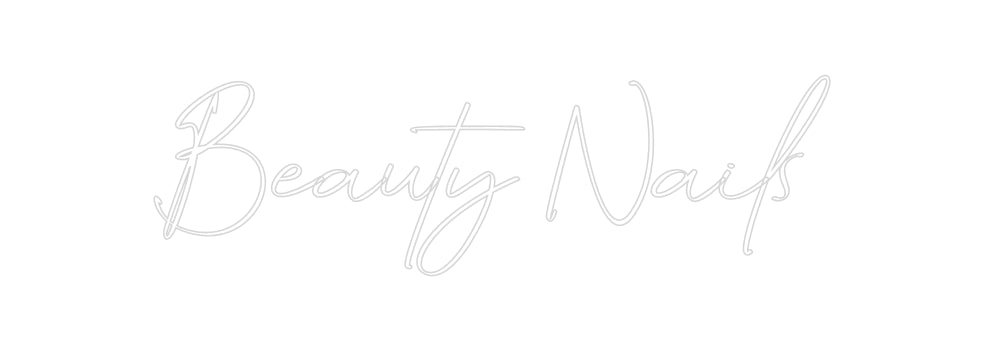 Konfigurator - Neon LED Flex - Personalisierter Indoor Schriftzug Beauty Nails