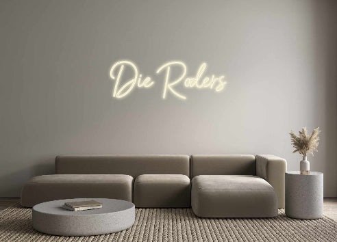 Konfigurator - Neon LED Flex - Personalisierter Indoor Schriftzug Die Roders