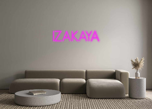 Konfigurator - Neon LED Flex - Personalisierter Indoor Schriftzug IZAKAYA