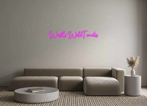 Konfigurator - Neon LED Flex - Personalisierter Indoor Schriftzug Wastl's WildT...