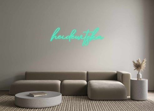 Konfigurator - Neon LED Flex - Personalisierter Indoor Schriftzug heidewitzka