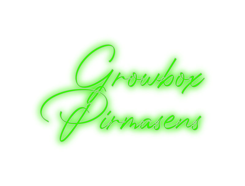 Konfigurator - Neon LED Flex - Personalisierter Indoor Schriftzug Growbox  
Pi...