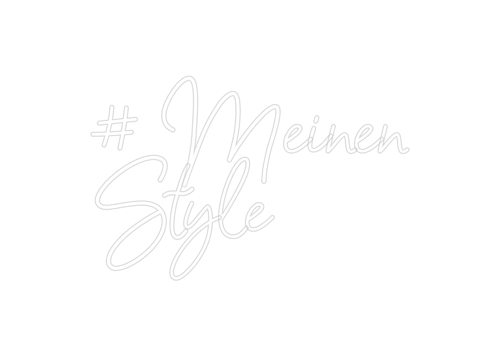 Konfigurator - Neon LED Flex - Personalisierter Indoor Schriftzug # Meinen
   ...