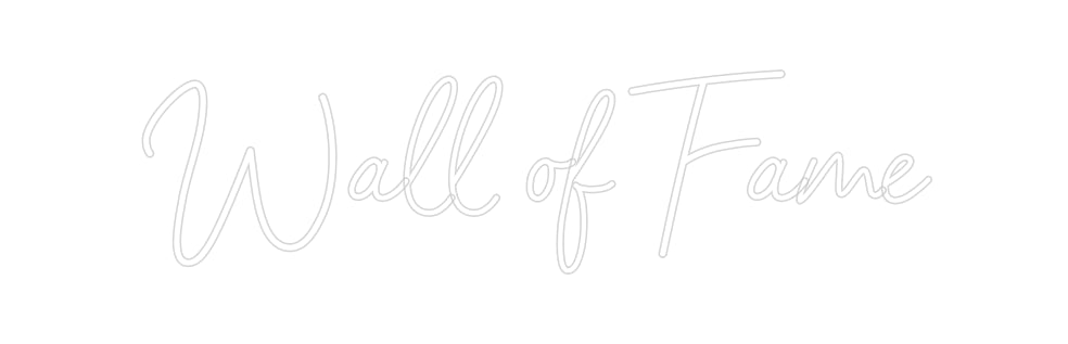 Konfigurator - Neon LED Flex - Personalisierter Indoor Schriftzug Wall of Fame