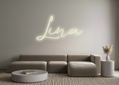 Konfigurator - Neon LED Flex - Personalisierter Indoor Schriftzug Lina