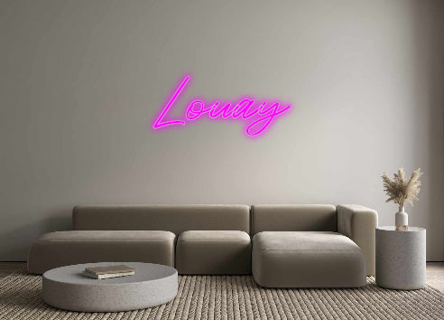 Konfigurator - Neon LED Flex - Personalisierter Indoor Schriftzug Louay