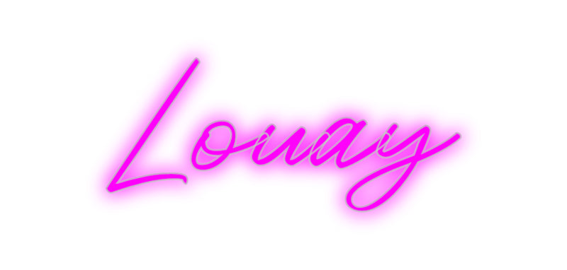 Konfigurator - Neon LED Flex - Personalisierter Indoor Schriftzug Louay