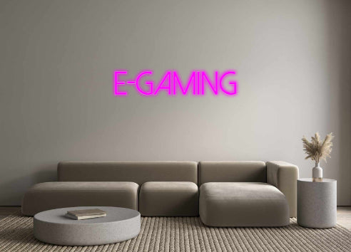 Konfigurator - Neon LED Flex - Personalisierter Indoor Schriftzug E-GAMING