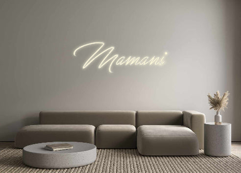 Konfigurator - Neon LED Flex - Personalisierter Indoor Schriftzug Mamani