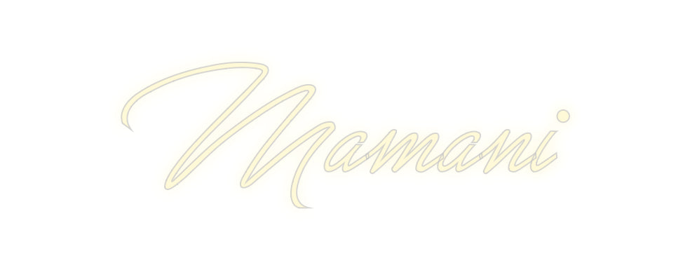 Konfigurator - Neon LED Flex - Personalisierter Indoor Schriftzug Mamani