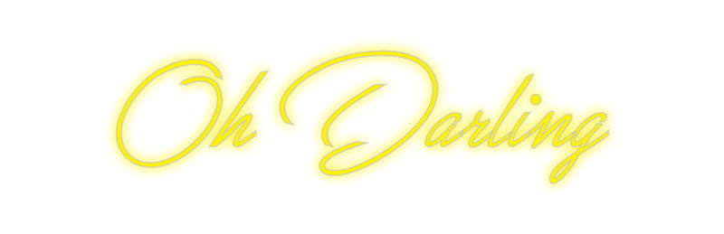 Konfigurator - Neon LED Flex - Personalisierter Indoor Schriftzug Oh Darling