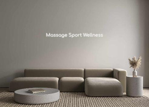 Konfigurator - Neon LED Flex - Personalisierter Indoor Schriftzug Massage Sport...