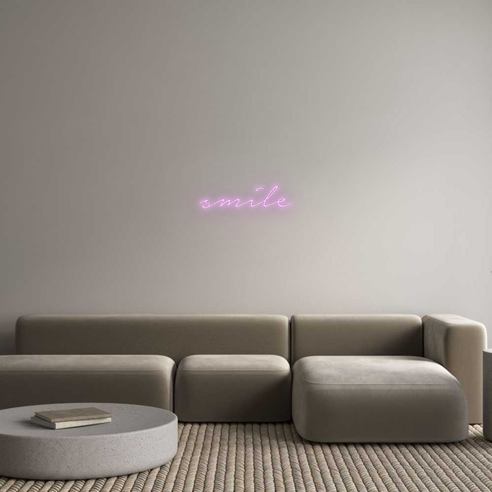 Konfigurator - Neon LED Flex - Personalisierter Indoor Schriftzug smile